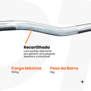 Barra Maciça W Cromada Recartilhada